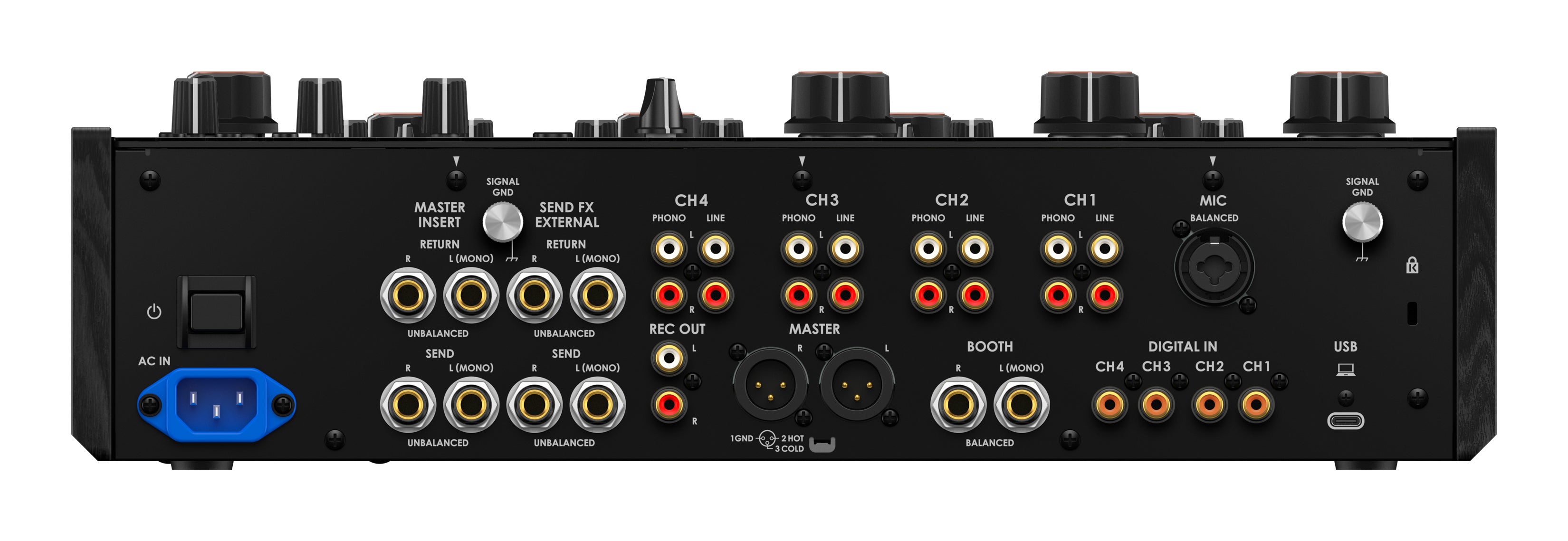 AlphaTheta Euphonia Professional 4-Channel Rotary DJ Mixer | The