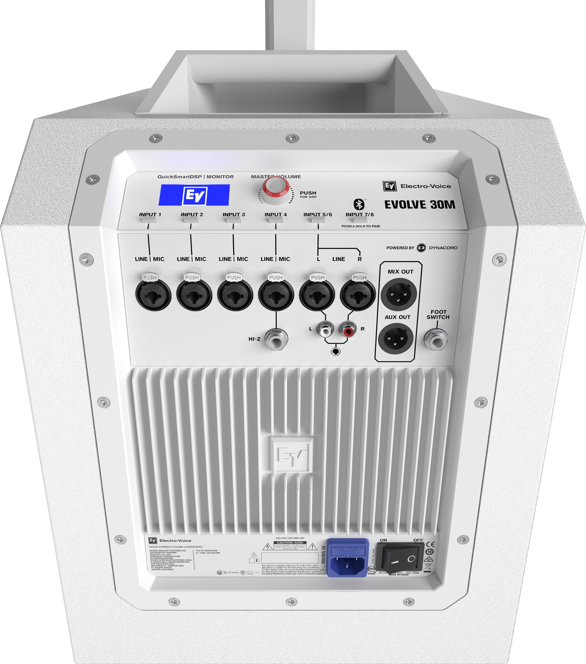 Electro-Voice EVOLVE30M-W - Portable Powered Column System, Global (White)