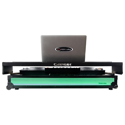 Odyssey FFXOPUSQUADCW1 - Pioneer DJ OPUS-QUAD Flight Effects Case with Glide Style Laptop Platform and Wheels