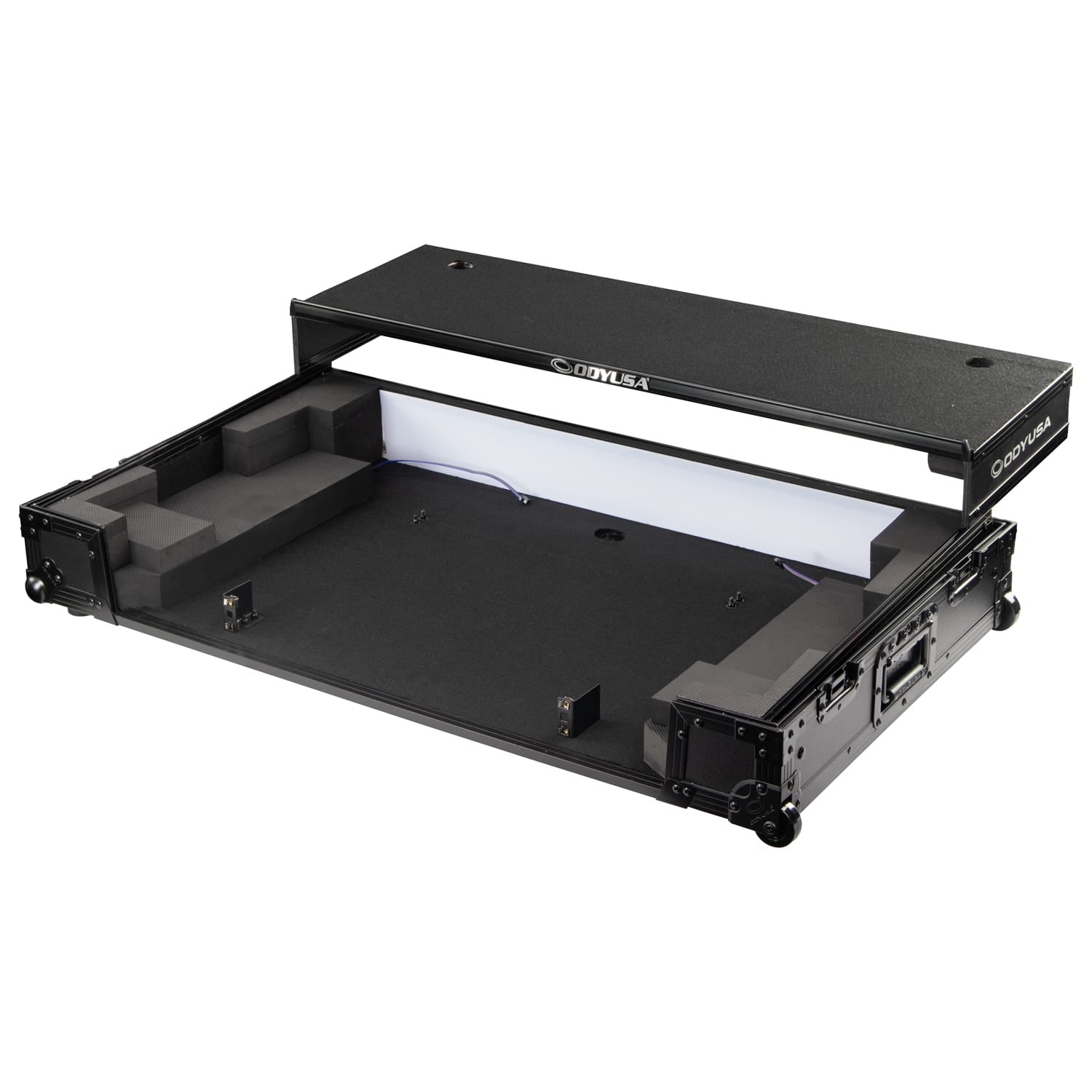 Odyssey FFXOPUSQUADCW1 - Pioneer DJ OPUS-QUAD Flight Effects Case with Glide Style Laptop Platform and Wheels