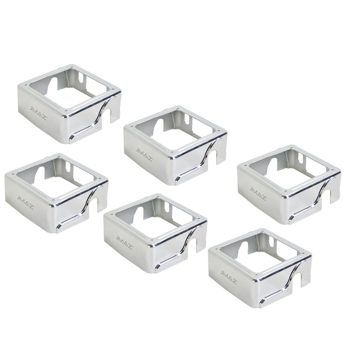 JMAZ MAD PAR 6-Pack Chrome Fixture Covers for MAD PAR Series LED Wash Light