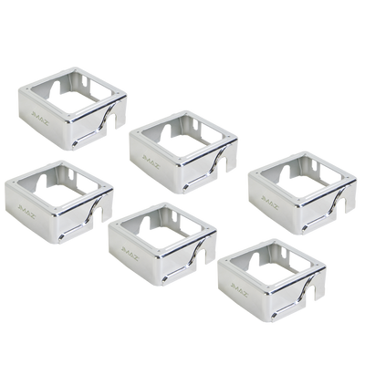 JMAZ MAD PAR 6-Pack Chrome Fixture Covers for MAD PAR Series LED Wash Light