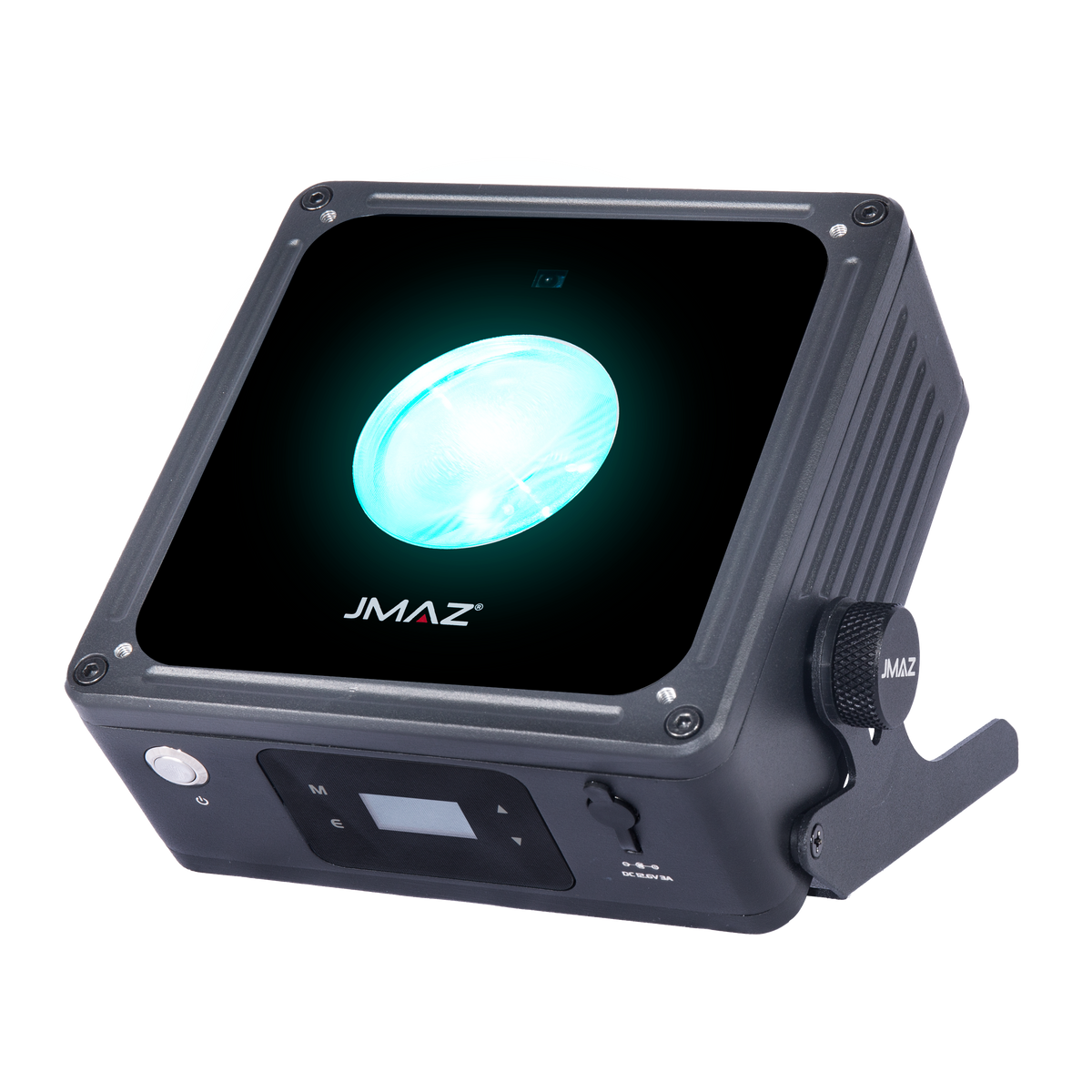 JMAZ MAD PAR PUCK - RGBAL+C LED IP65 Outdoor Battery-Powered Par Wash Light with Wireless DMX, Diffuser & Remote