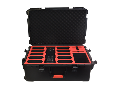 JMAZ MAD PAR 10-PACK CASE IP65 Outdoor Transport Case for 10 MAD PAR LED Wash Light with 10in1 ARC Charging Station