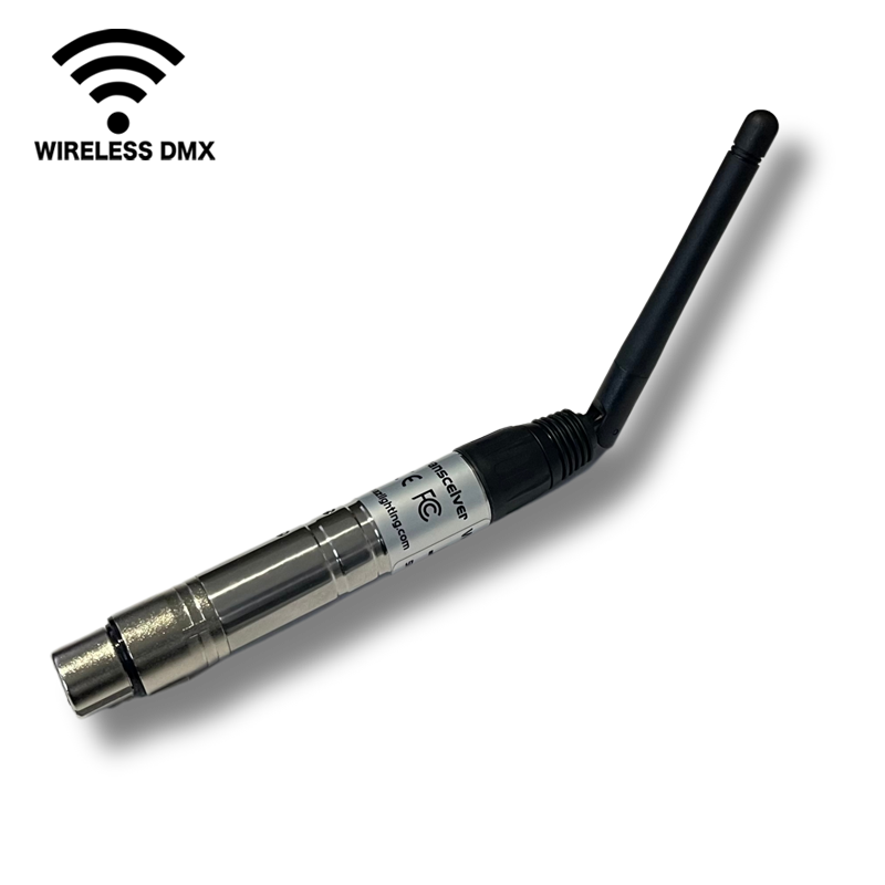 JMAZ Wi-MAZ WIRELESS DMX TRANSCEIVER - Wireless DMX Transmitter/Receiver w/ 7 Universe Controller