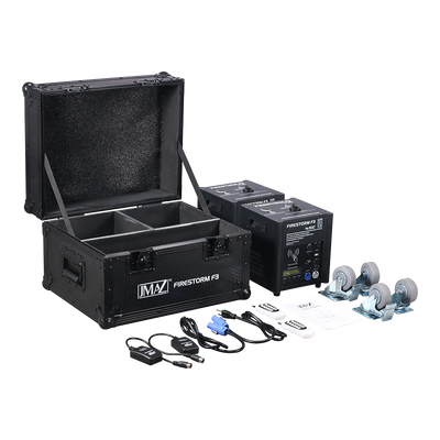 JMAZ FIRESTORM F3 B 2 PK - Firestorm F3 500W Cold Spark Machine 2PK w/Road Case, Granule