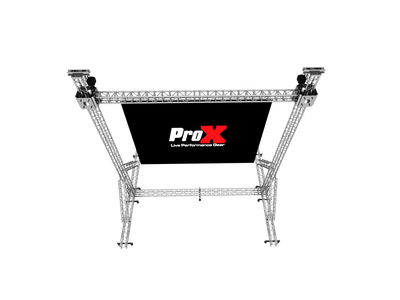 ProX LED Screen Display Panel Video Fly Wall Truss Ground Support System 20'W x 23'H TriGrip