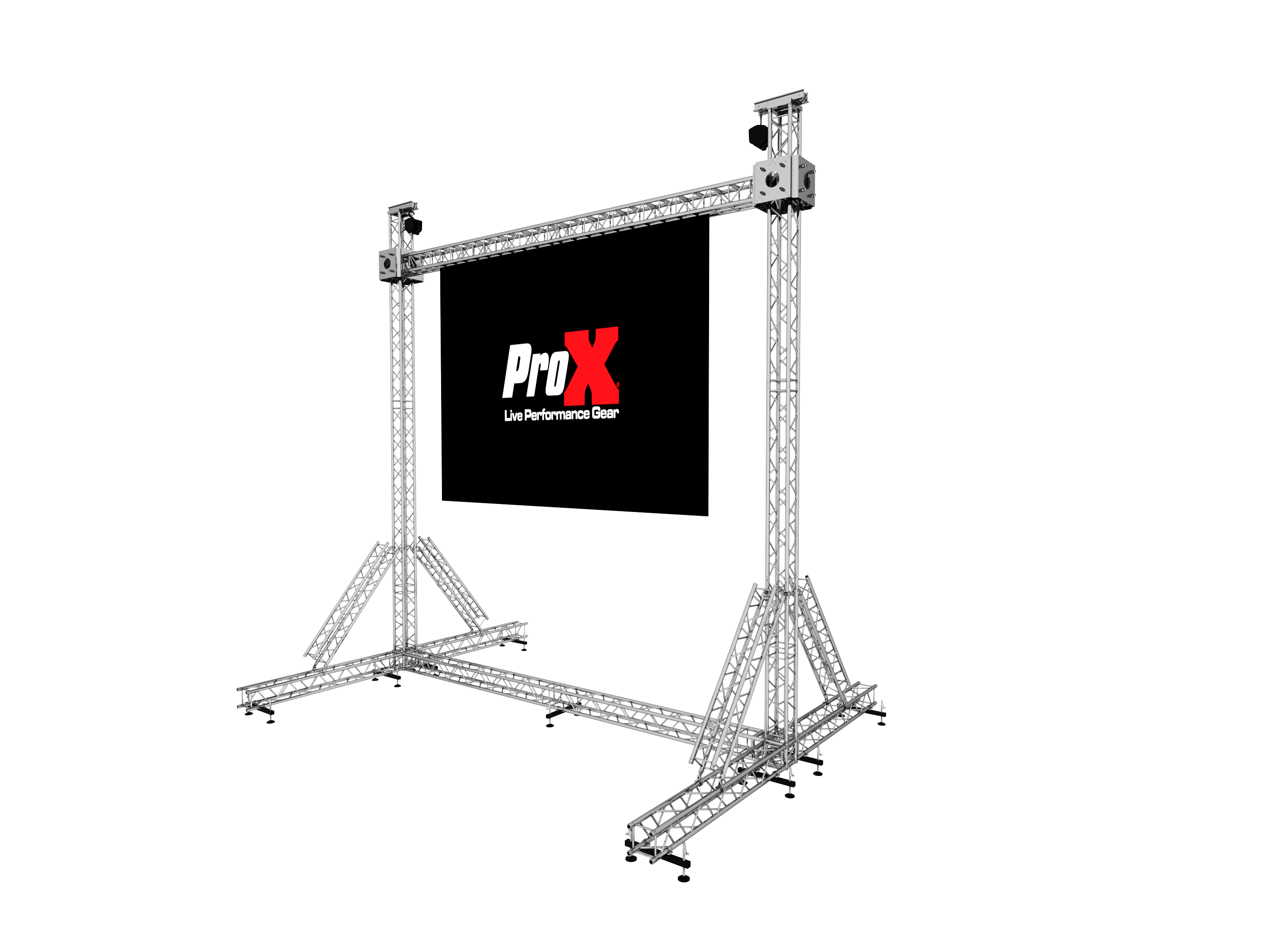 ProX LED Screen Display Panel Video Fly Wall Truss Ground Support System 20'W x 23'H TriGrip