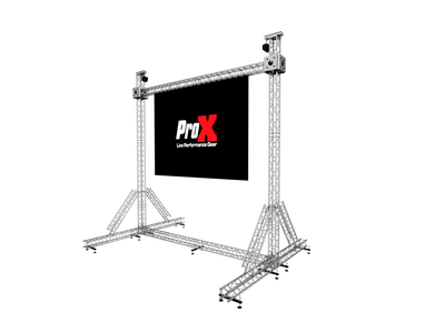 ProX LED Screen Display Panel Video Fly Wall Truss Ground Support System 20'W x 23'H TriGrip