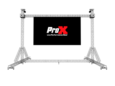 ProX LED Screen Display Panel Video Fly Wall Truss Ground Support System 30'W x 23'H TriGrip