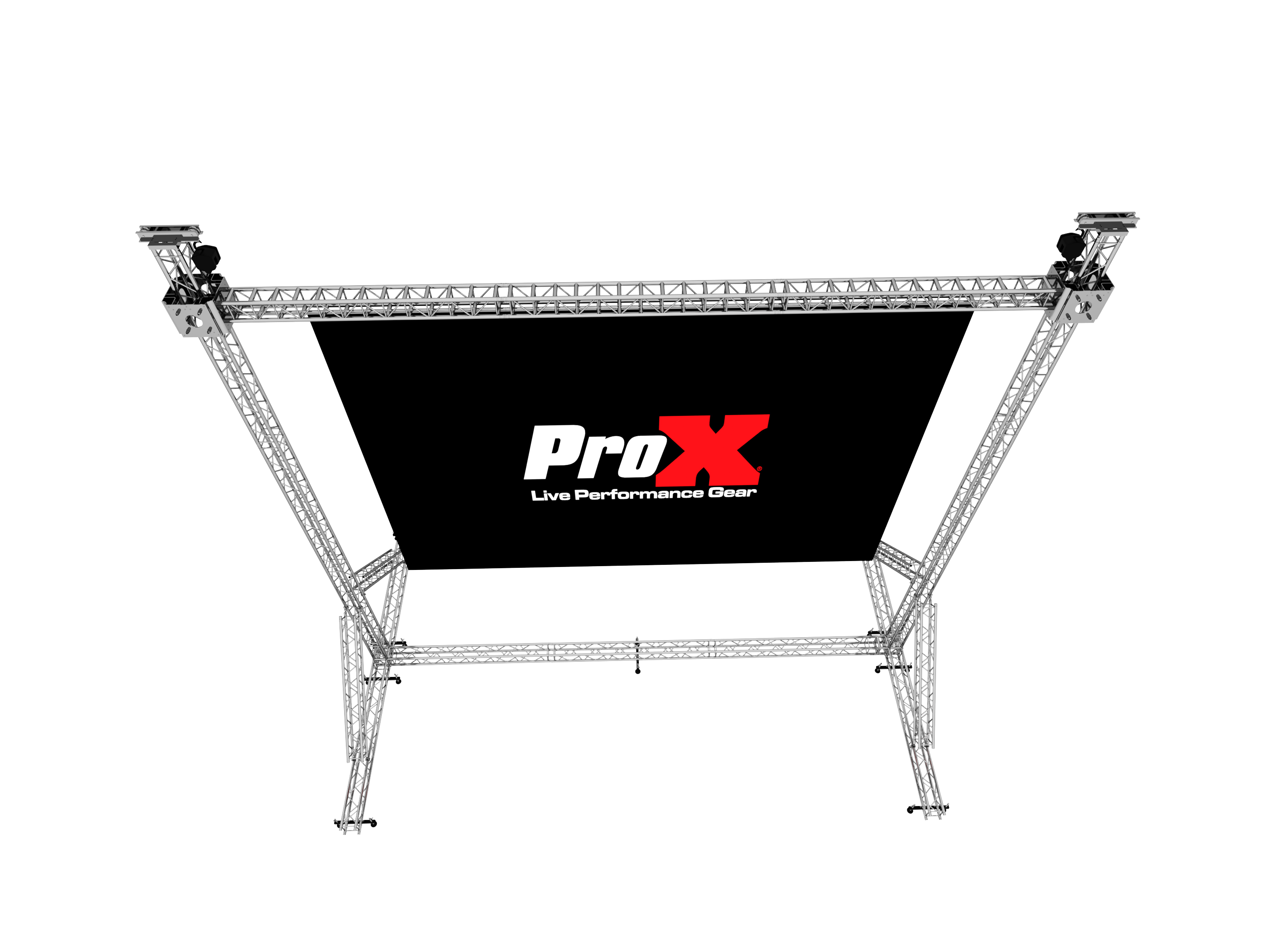 ProX LED Screen Display Panel Video Fly Wall Truss Ground Support System 30'W x 30'H TriGrip