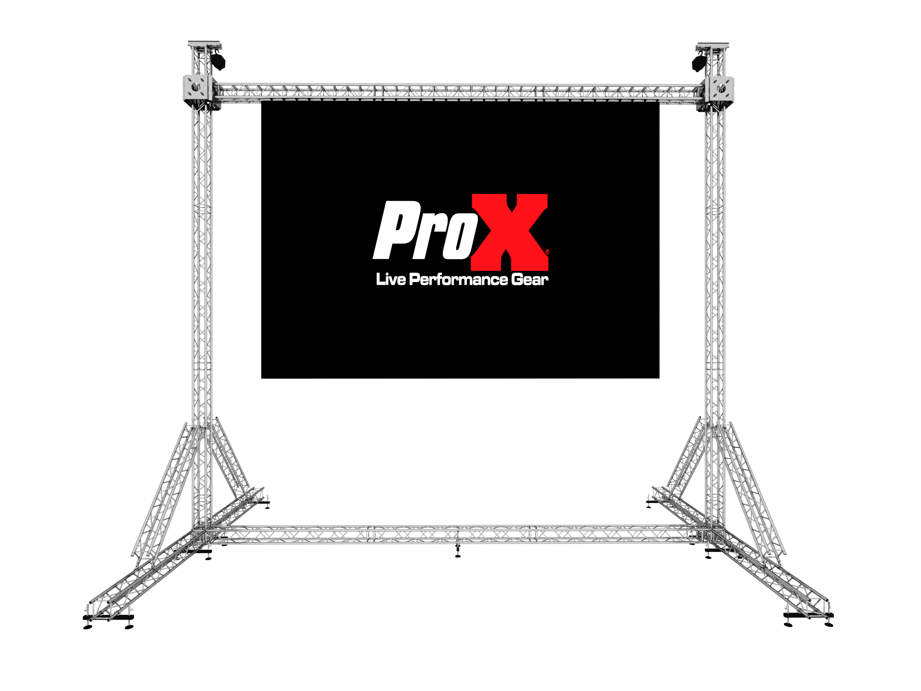 ProX LED Screen Display Panel Video Fly Wall Truss Ground Support System 30'W x 30'H TriGrip