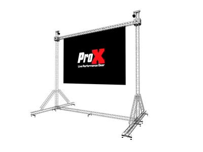 ProX LED Screen Display Panel Video Fly Wall Truss Ground Support System 30'W x 30'H TriGrip