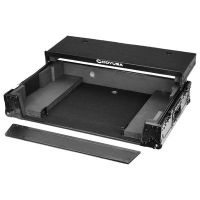 Odyssey FRBLGLP1UWPERFORMER - RANE PERFORMER Black Label 1U Case with Glide Style Laptop Platform and Wheels