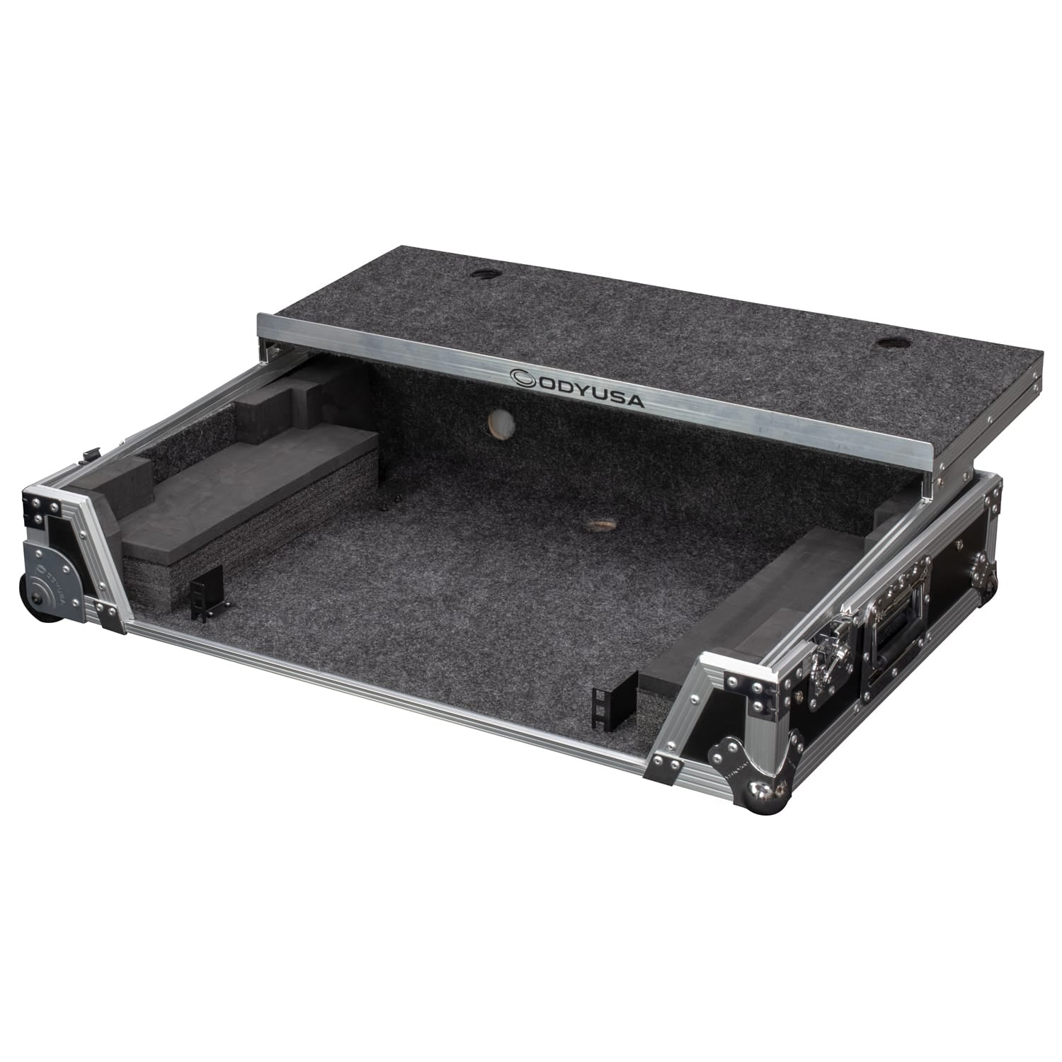Odyssey FRDDJREV5GPW1U - Pioneer DJ DDJ-REV5 1U Case with Wheels and Laptop Platform