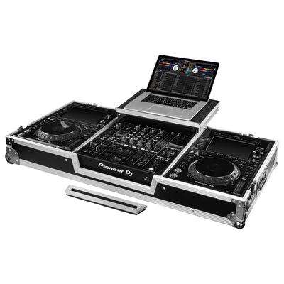Odyssey FRDJMA9CDJGPW -  Odyssey DJM-A9 and CDJ-3000 or Similar Size Gear DJ Coffin Case with Glide Style Laptop Platform