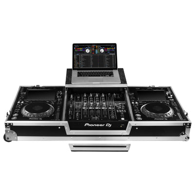 Odyssey FRDJMA9CDJGPW -  Odyssey DJM-A9 and CDJ-3000 or Similar Size Gear DJ Coffin Case with Glide Style Laptop Platform