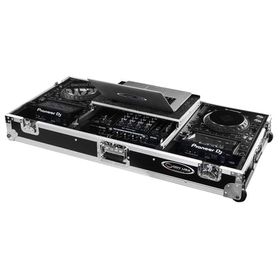 Odyssey FRDJMA9CDJGPW -  Odyssey DJM-A9 and CDJ-3000 or Similar Size Gear DJ Coffin Case with Glide Style Laptop Platform