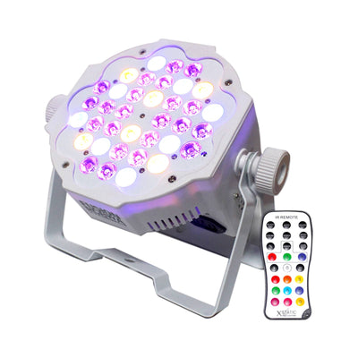 ProX Fusion RGBWA Par 36x 1W LED Slim Par White Housing