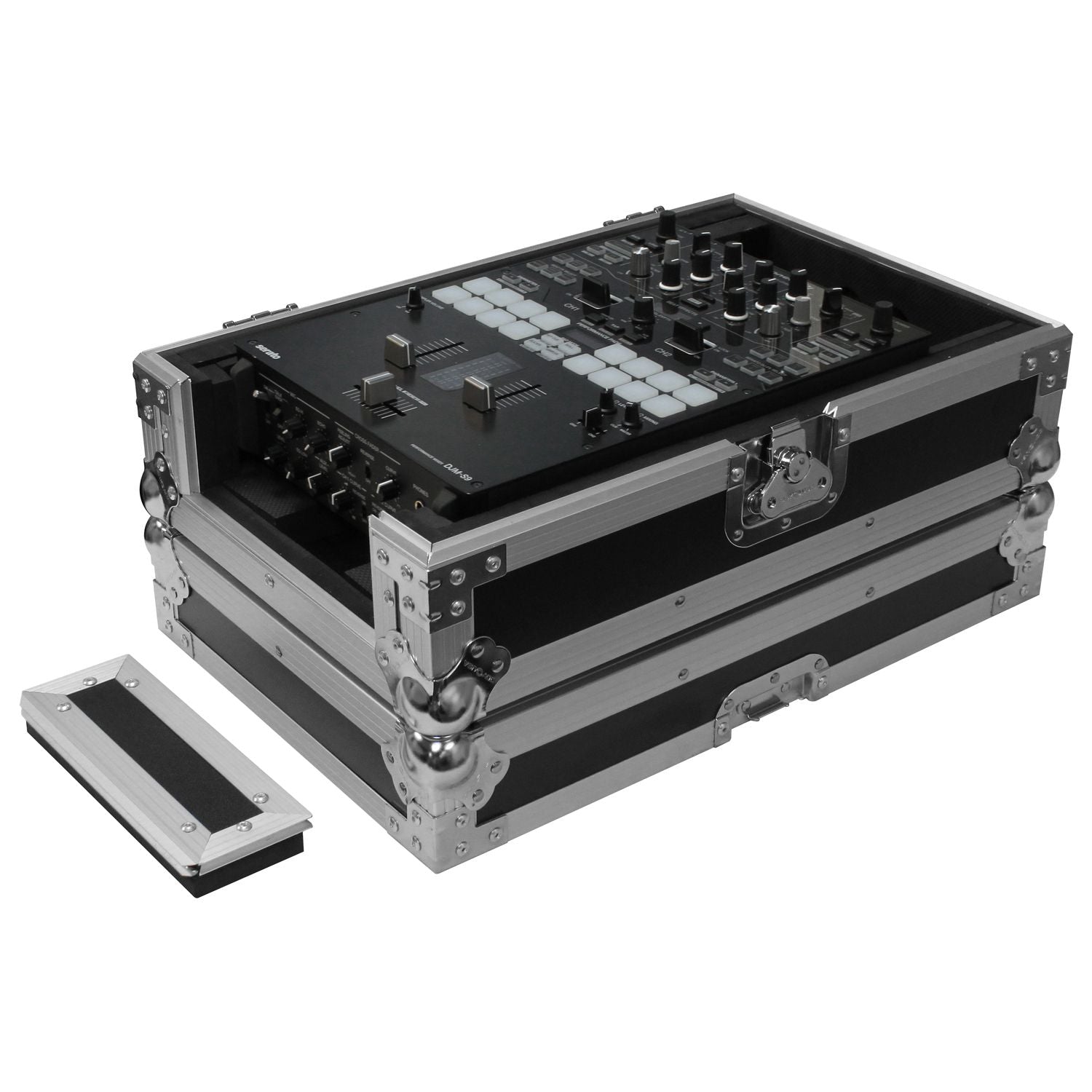 Odyssey FZ10MIXXD - Odyssey Universal 10″ Format DJ Mixer Flight Case with Extra Deep Rear Compartment