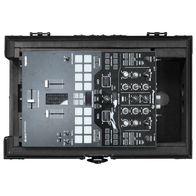 Odyssey FZ10MIXXDBL -  Universal Black 10″ Format DJ Mixer Flight Case with Extra Deep Rear Compartment