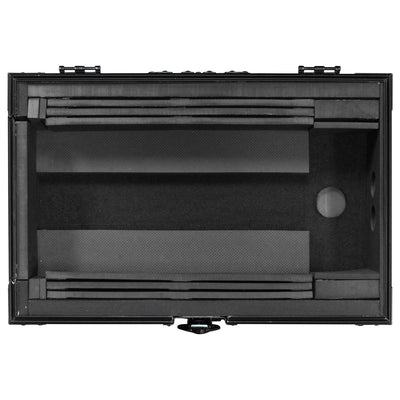 Odyssey FZ10MIXXDBL -  Universal Black 10″ Format DJ Mixer Flight Case with Extra Deep Rear Compartment