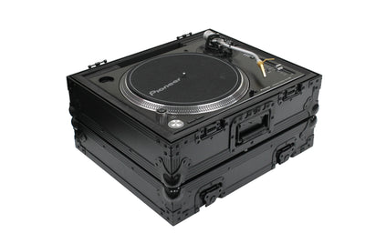 Odyssey FZ1200BL - All Black Technics 1200 Style DJ Turntable Flight Case