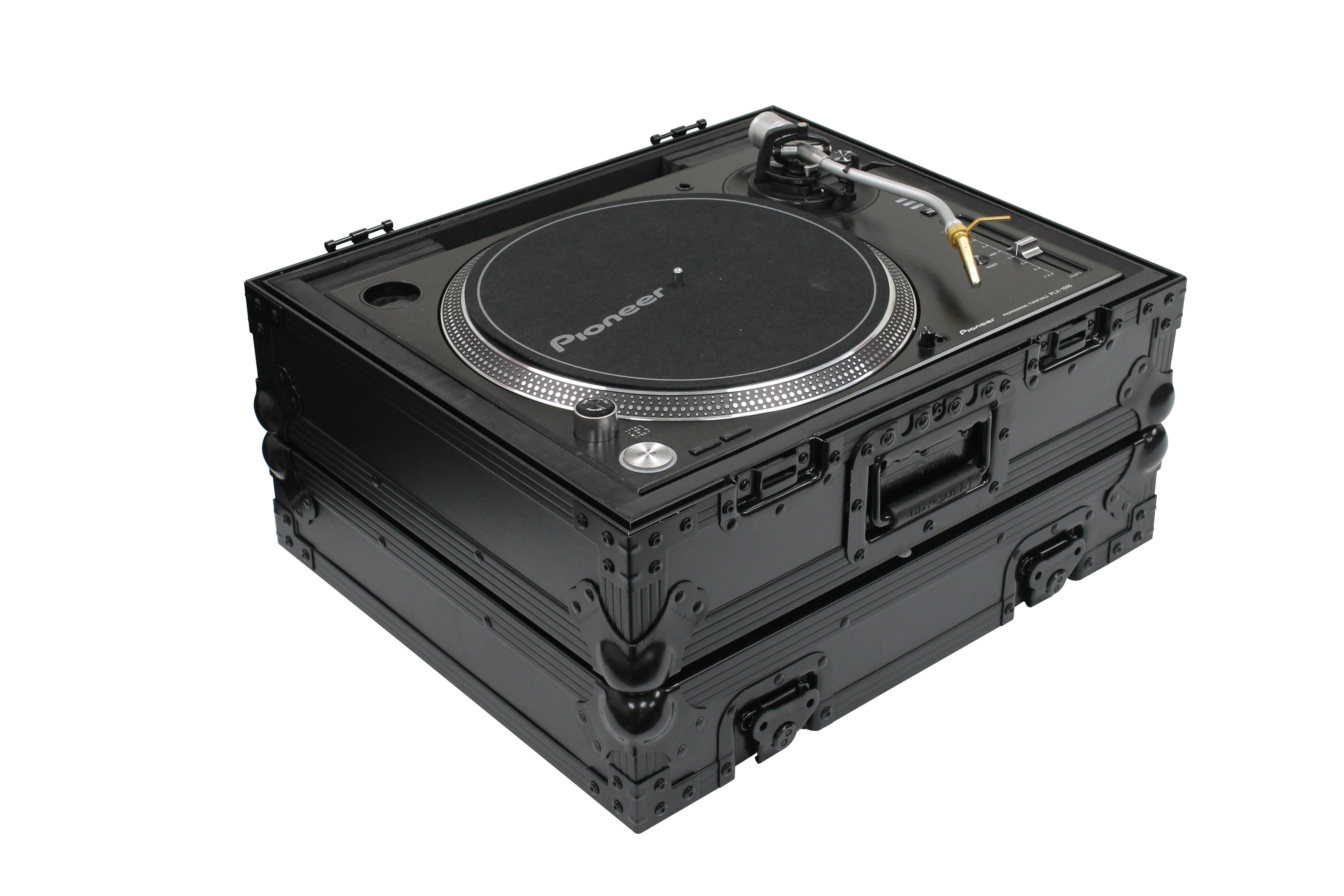 Odyssey FZ1200BL - All Black Technics 1200 Style DJ Turntable Flight Case