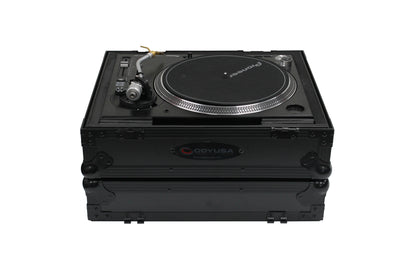Odyssey FZ1200BL - All Black Technics 1200 Style DJ Turntable Flight Case
