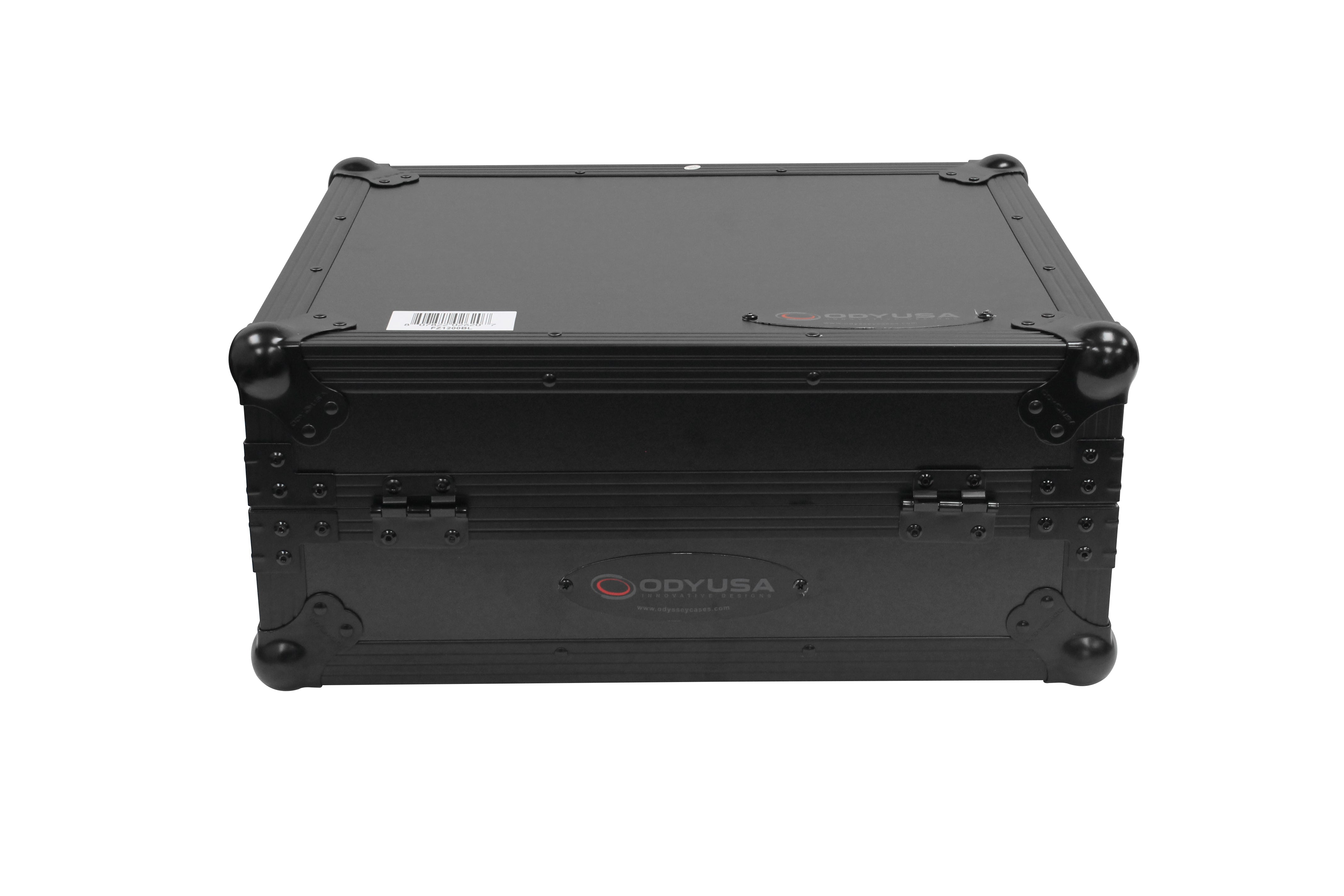 Odyssey FZ1200BL - All Black Technics 1200 Style DJ Turntable Flight Case