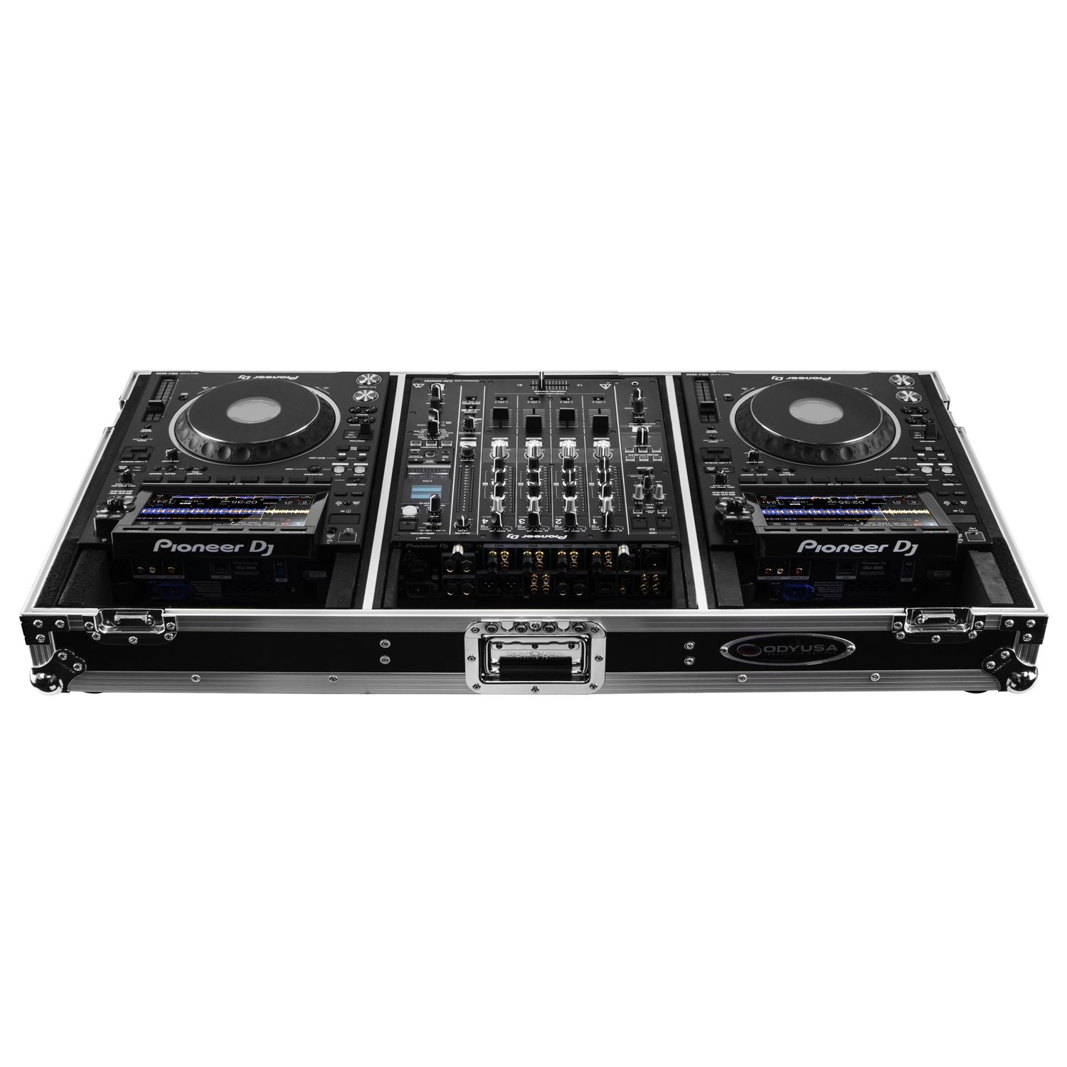 Odyssey FZ12CDJWXD2 - Extra Deep DJ Coffin Case for 12″ Format DJ Mixer and Two Media Players