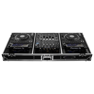 Odyssey FZ12CDJWXD2 - Extra Deep DJ Coffin Case for 12″ Format DJ Mixer and Two Media Players