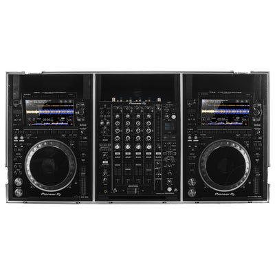 Odyssey FZ12CDJWXD2 - Extra Deep DJ Coffin Case for 12″ Format DJ Mixer and Two Media Players