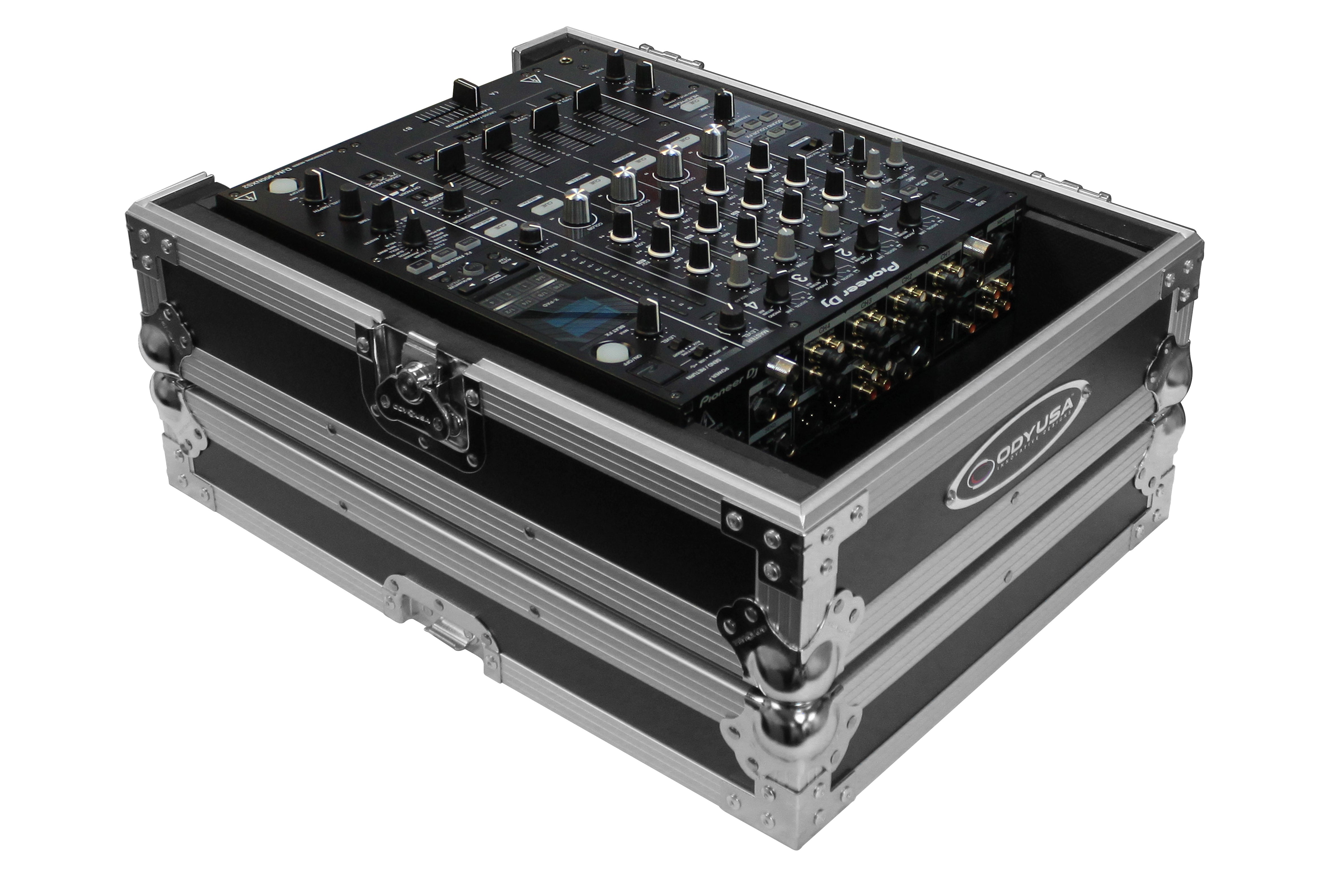 Odyssey FZ12MIXXD - Universal 12" Format DJ Mixer Case Pro-Duty with Extra Deep Rear Cable Space