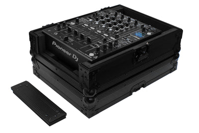 Odyssey FZ12MIXXDBL - All Black Universal 12" Format DJ Mixer Case Pro-Duty with Extra Deep Rear Cable Space