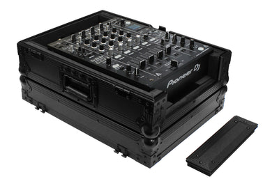 Odyssey FZ12MIXXDBL - All Black Universal 12" Format DJ Mixer Case Pro-Duty with Extra Deep Rear Cable Space