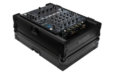 Odyssey FZ12MIXXDBL - All Black Universal 12" Format DJ Mixer Case Pro-Duty with Extra Deep Rear Cable Space