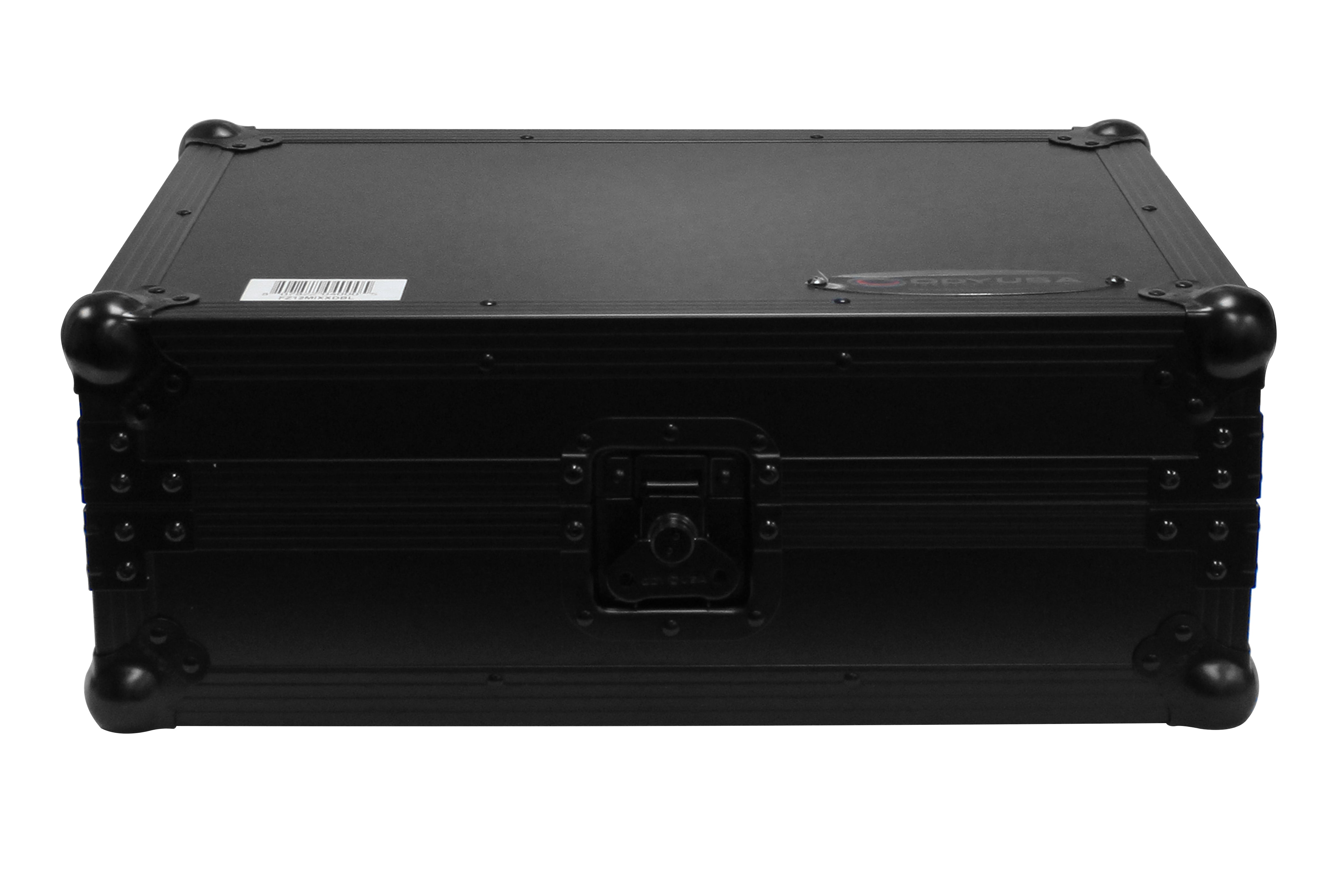 Odyssey FZ12MIXXDBL - All Black Universal 12" Format DJ Mixer Case Pro-Duty with Extra Deep Rear Cable Space