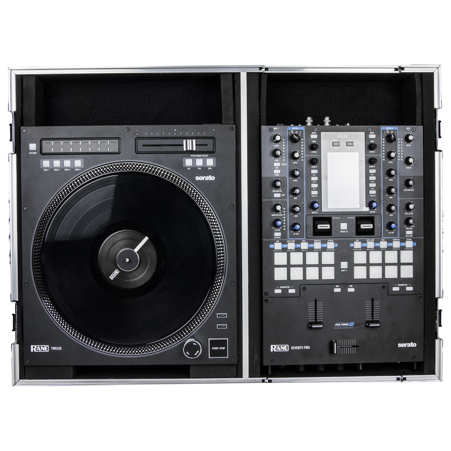 Odyssey FZ1RA1272W - Reversible Compact Rane Twelve and Rane Seventy / Seventy-Two Battle DJ Coffin Flight Case