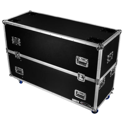 Odyssey FZ2FSM50W - Dual 50-58" Flat Screen Monitor Case with Casters.