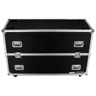 Odyssey FZ2FSM50W - Dual 50-58" Flat Screen Monitor Case with Casters.