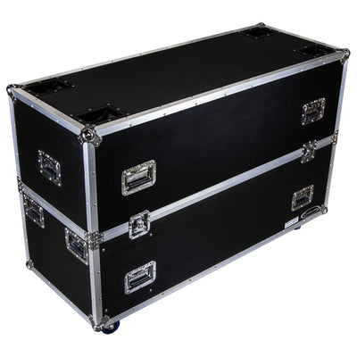 Odyssey FZ2FSM50W - Dual 50-58" Flat Screen Monitor Case with Casters.