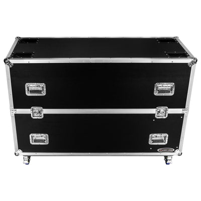 Odyssey FZ2FSM50W - Dual 50-58" Flat Screen Monitor Case with Casters.