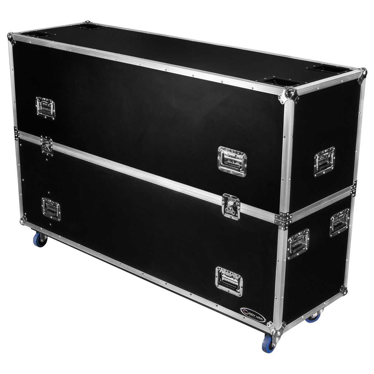 Odyssey FZ2FSM75W - Dual 75" Flat Screen Monitor Case with Casters.