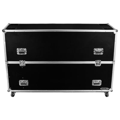 Odyssey FZ2FSM75W - Dual 75" Flat Screen Monitor Case with Casters.