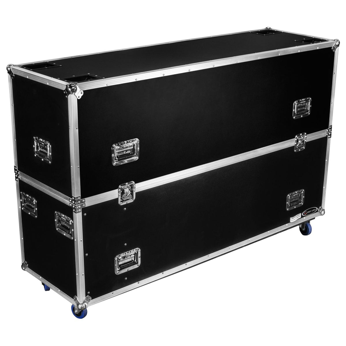 Odyssey FZ2FSM75W - Dual 75" Flat Screen Monitor Case with Casters.