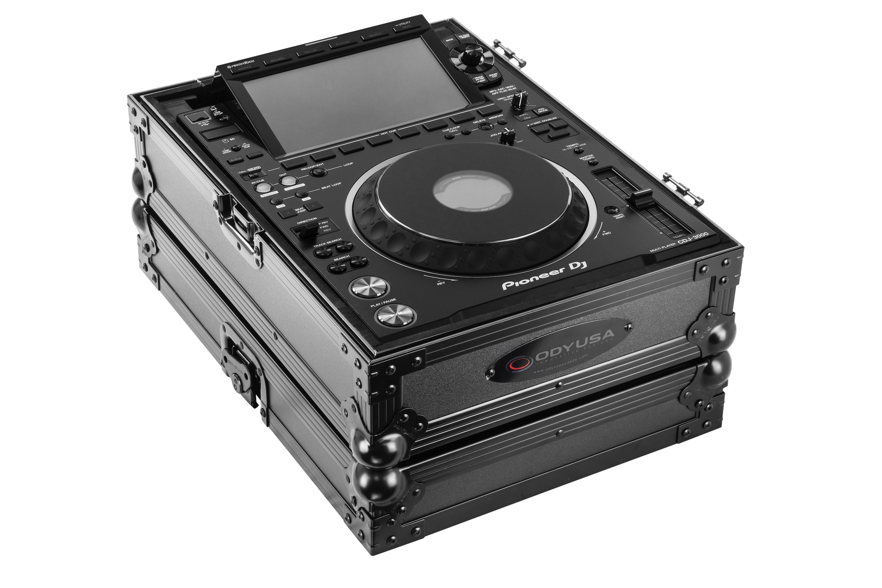 Odyssey FZ3000BL - Pioneer CDJ3000 Flight Case in Black with Removable Back Panel
