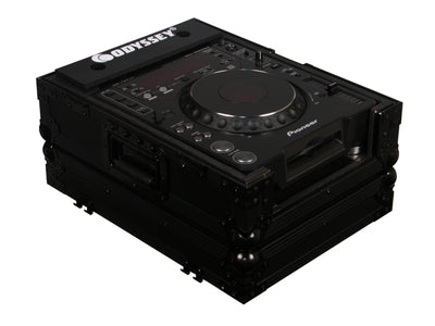 Odyssey FZCDJBL - Large Format CD Player All Black Flight Case