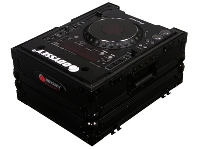 Odyssey FZCDJBL - Large Format CD Player All Black Flight Case
