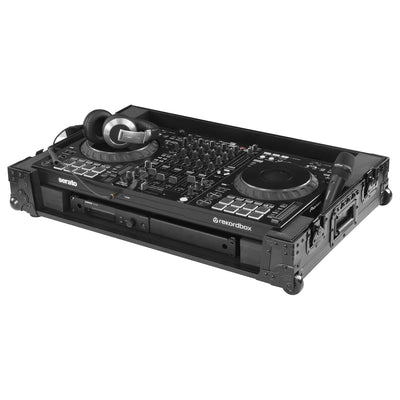 Odyssey FZDDJFLX10CWBL - Odyssey Black Label DDJ-FLX10 1U Flight Case with Corner Wheels